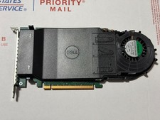 Dell DPWC400 6N9RH PCIe x16 Quad M.2 NVMe SSD Adapter Card w/ Fan