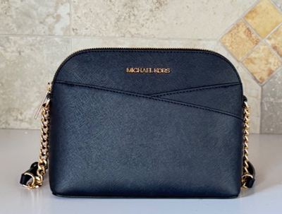 MICHAEL KORS ブラック ボディバッグ Michael Kors Women's Top Zip Closure Saffiano Leather Crossbody