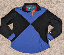 Vintage Tommy Hilfiger Colorblock Polo Shirt Size Medium