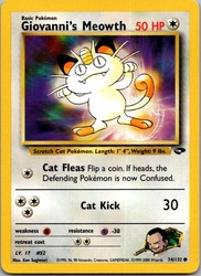Giovanni's Meowth 74/132 Gym Challenge Common