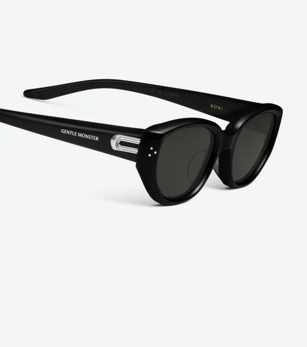 GEntlE MOnster Boni 01 Unisex Black Acetate Sunglasses Retro Style