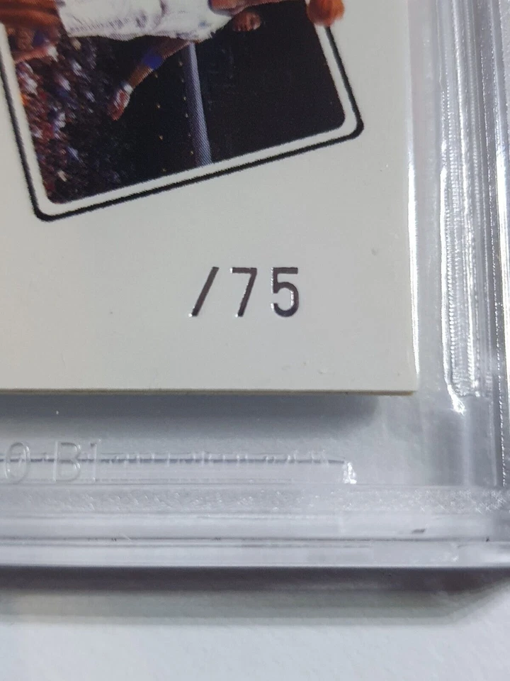 2001 Fleer Tracy McGrady #PATCH /75 Game Worn Jersey - BGS 9.5 (POP 2) - Image 3 of 4