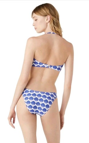 Kate Spade New York Shell Print Bandeau Bikini Swim Set Women Size Medium NWT - Picture 2 of 11