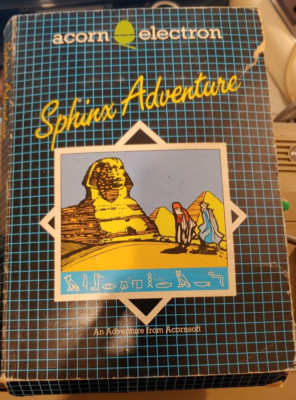 Sphinx Adventure (Acornsoft 1986) Electron / BBC  (Tape Box Manual)