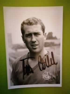 s/w Autogrammkarte 60´J. ++ TASSO WILD - 1. FC NÜRNBERG  ++  KURT SCHMIDTPETER