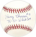 Harry Chappas Signed MLB Baseball Chicago White Sox "78-80 White Sox