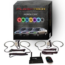 RGB Multi Color LED Halo kit with Wifi App for 2004-2005 Honda Civic Headlights