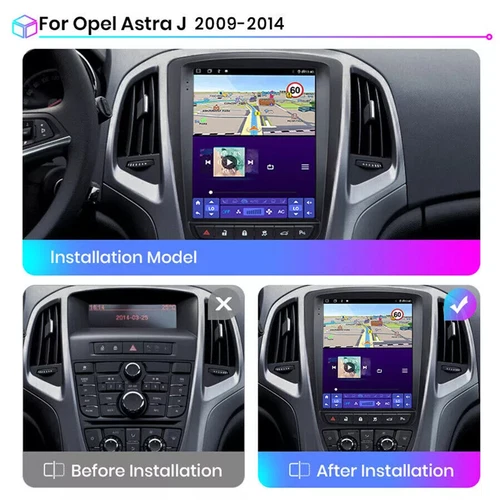 4+64G 9.7" Android14 Stereo Radio GPS WIFI Carplay w/Camera For Vauxhall Astra J - Picture 3 of 13