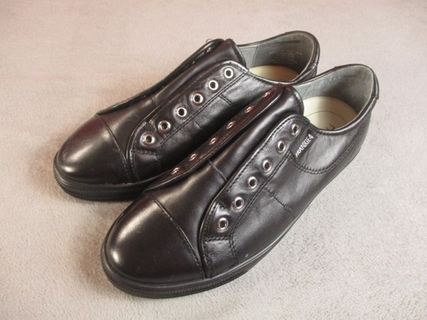 Frankie4 Nat II Leather  Tennis Casual Shoes Women Black 7.5 Ortho Comfy Sneaker