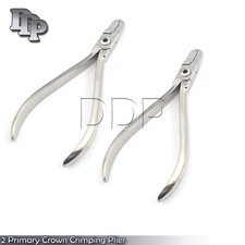 2 Pieces Of Primary Crown Crimping Plier Orthodontic Instruments 