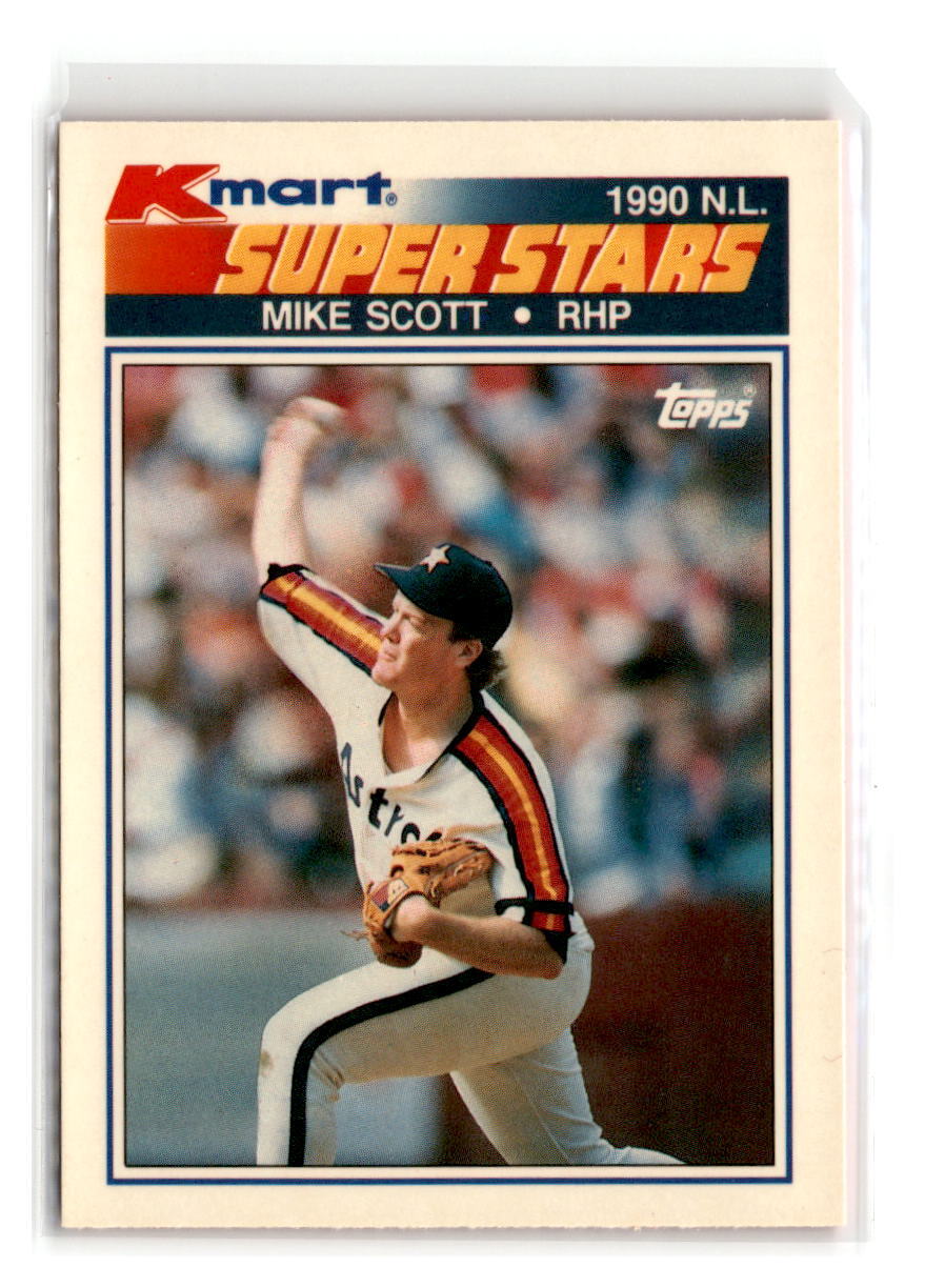 1990-Topps Kmart Super Stars -#9-Mike Scott -Houston Astros