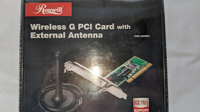 Rosewill RNX-G300EX Wireless G Card, IEEE 802.11b/g, PCI Up to 54Mbps, *NEW*