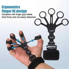 Finger Strength Trainer Grip Strength Exerciser Forearm Power Trainer 13 17 21Lb