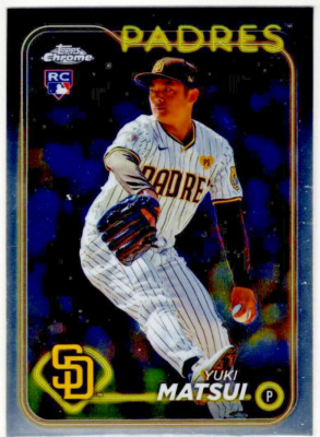 2024 Topps Chrome Baseball Yuki Matsui No. 116 San Diego Padres