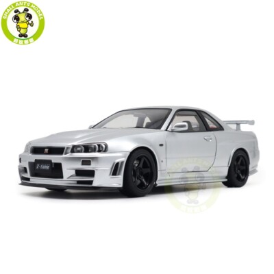1/18 Nissan NISMO R34 GT-R Z-tune AUTOart 77461 Silver Model Car