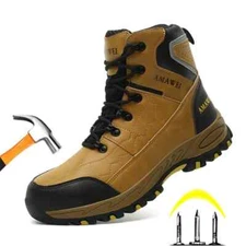 Work Safety Men's Anti-smash Shoes Outdoor Steel Toe Anti-stab Steel Toe Sneaker