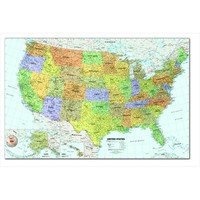 Laminated Write And Wipe United States Map With Wet Erase Marker, Large Size on sale Laminated Write And Wipe United States Map With Wet Erase Marker, Large Size on sale