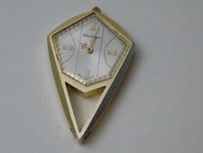 Vintage Swiss Made Wind-Up Mechanical Pendant Watch - Works Great  Keeps Time 