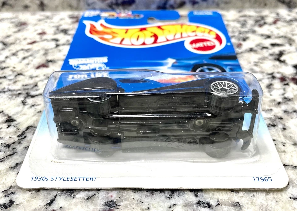 Hot Wheels 1998 Talbot Logo #714 Extremely Rare HTF + Protector Blue Car - Image 4 of 4