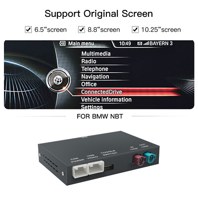 Wireless CarPlay Android Auto For BMW NBT 1 2 3 4 5 Series F10 X1 X3 F25 F26 F48