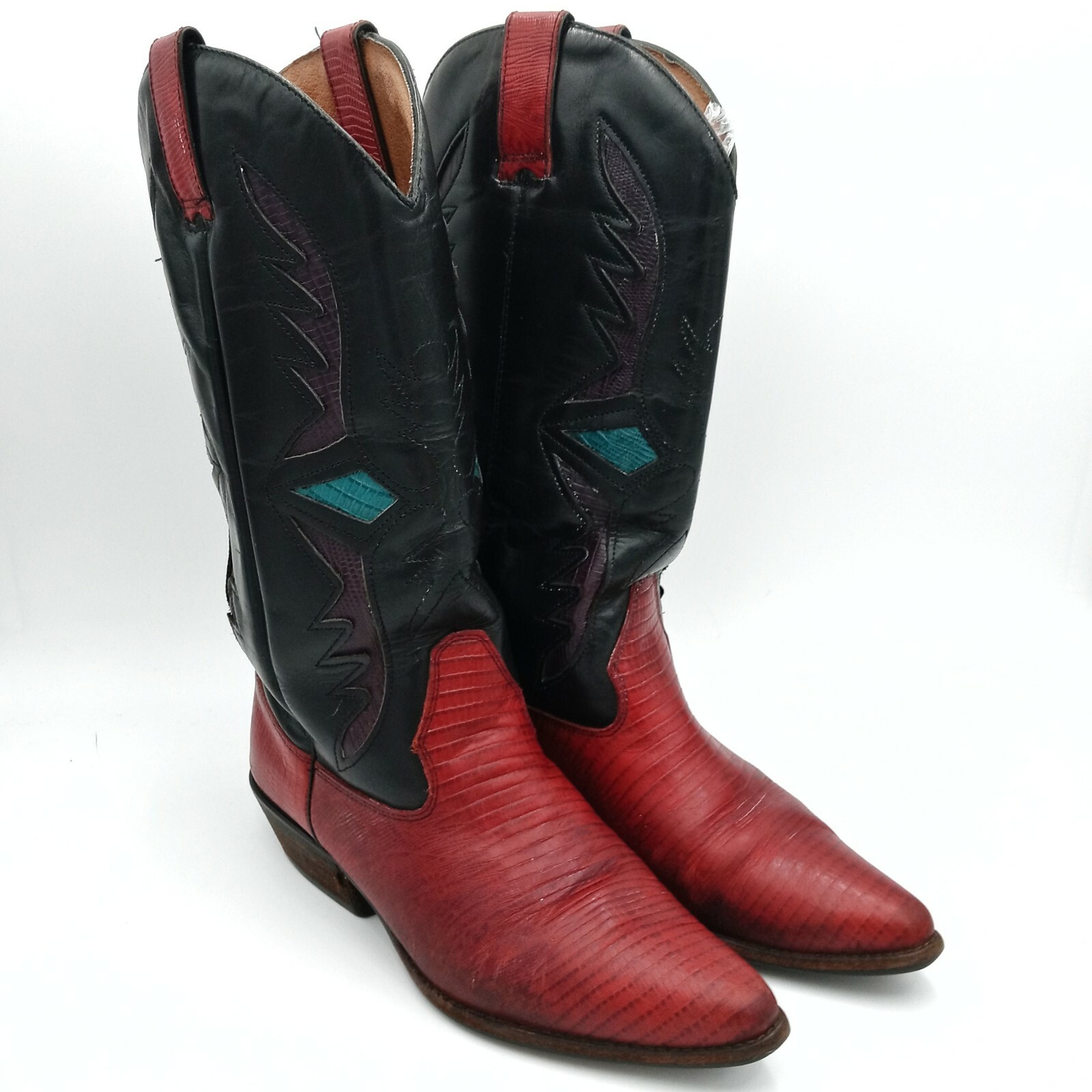 Hunt Club Trennis Red Leather Lizzard 