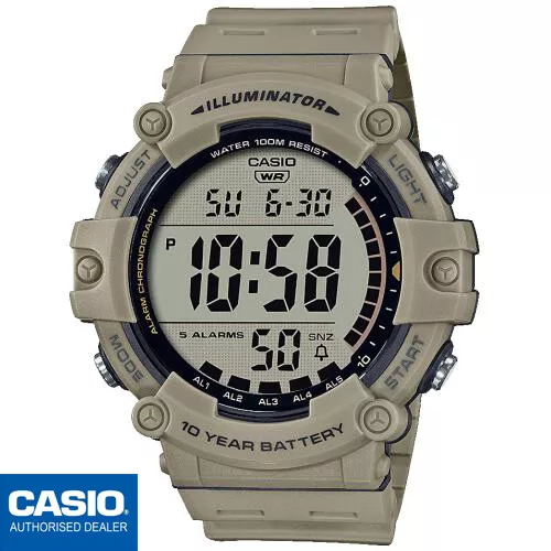 CASIO AE-1500WH-5AVEF⎪AE-1500WH-5A⎪Original⎪CASIO Collection Men⎪Marrón⎪MILITAR - Imagen 1 de 3