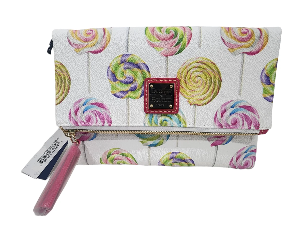 NEW Dooney Bourke Fold Over Purse Crossbody Purse Handbag Lollipop