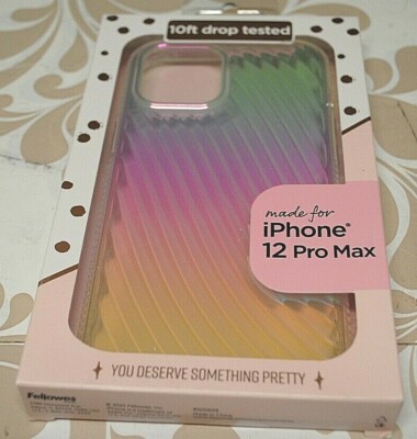 Fellowes Protective Pretty 10 ft drop tested Iphone 12 Pro Max case New in Box