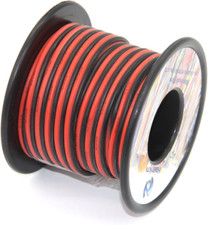 18 AWG Silicone Wire - 60ft 30ft Black  30ft Red High Performance 600V