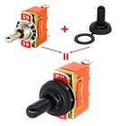 5X 12V SPST Solid Metal Toggle Switch ON/OFF Single Pole for Marine ...