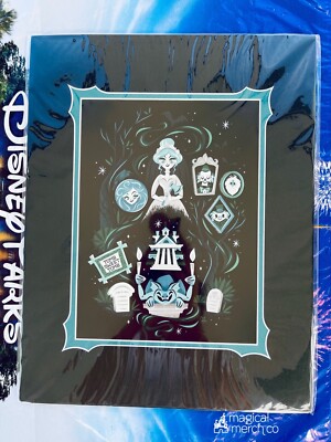 Disney Park Haunted Mansion A Ghoulish Good Time Caley Hicks 14x18'' Matted Print