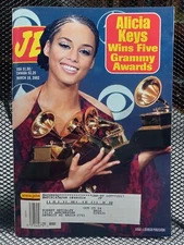 Alicia Keys 5 Grammy Awards Racial Black American JET Magazine March 18 2002