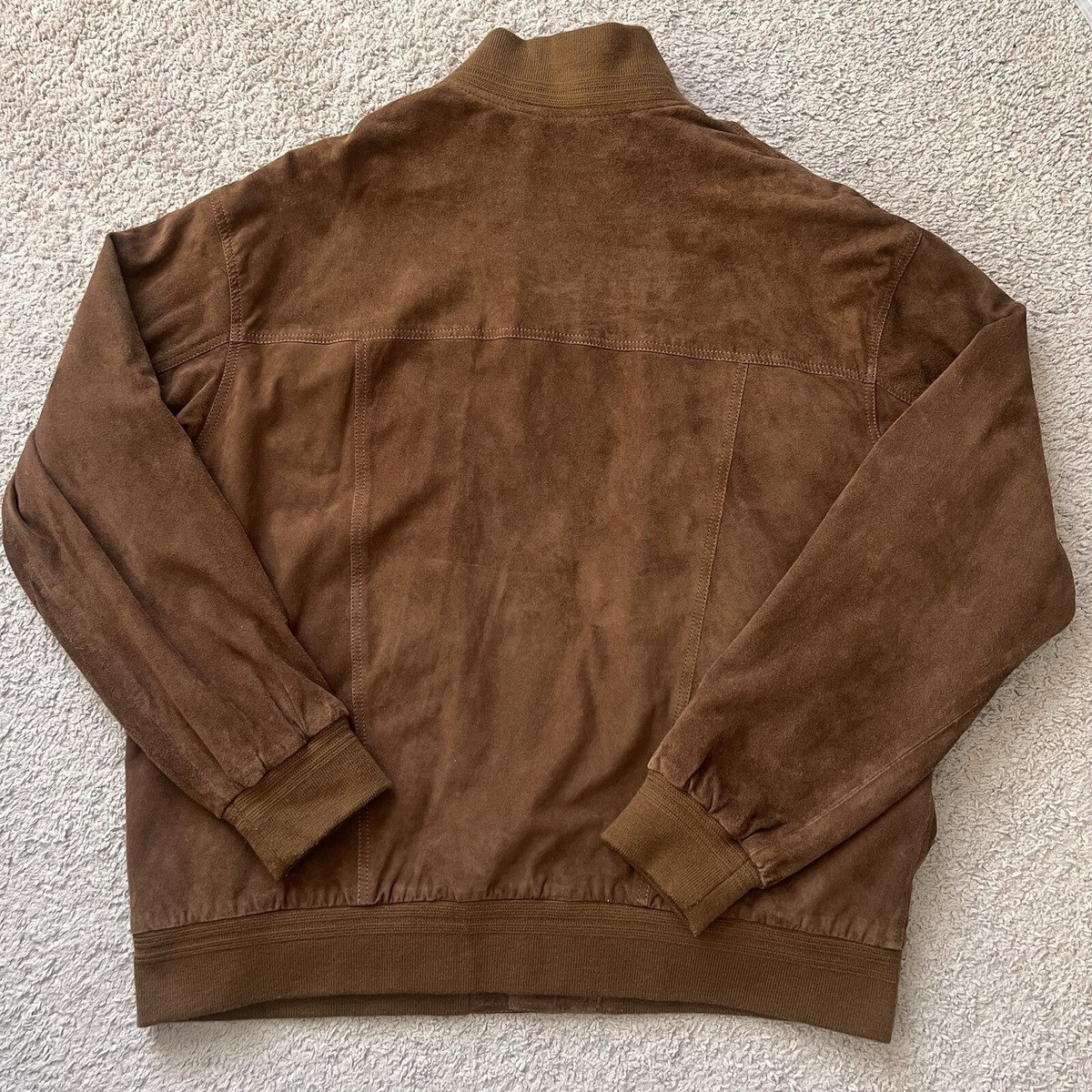 ジャケット・アウター Italy Vintage - Suede Jacket Vintage 1960s Full Stop V Suede Italian Bomber Jacket Size Large