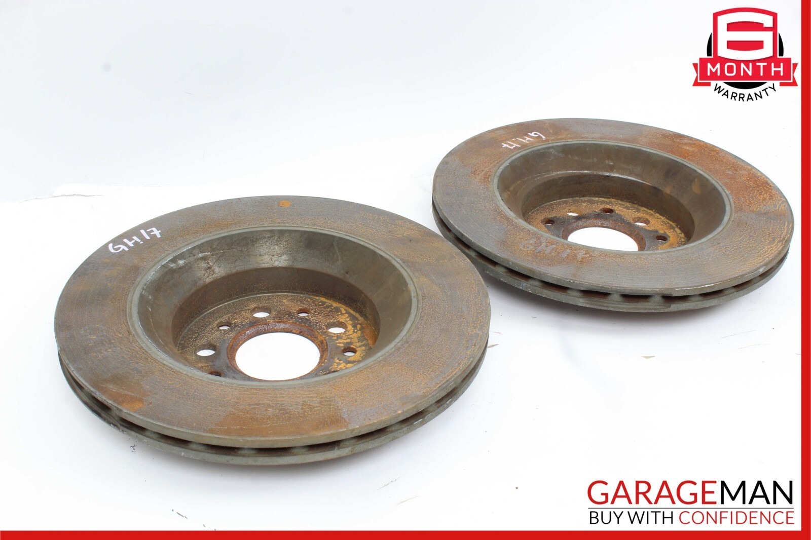 14-17 Maserati Ghibli Front Right & Left Side Brake Rotor Disc Set of 2 Pc OEM