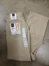 NWT Members Mark Benton Slim Fit Performance Pants 40x32