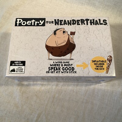 Poetry For Neanderthals Word Game by Exploding Kittens Age 7+