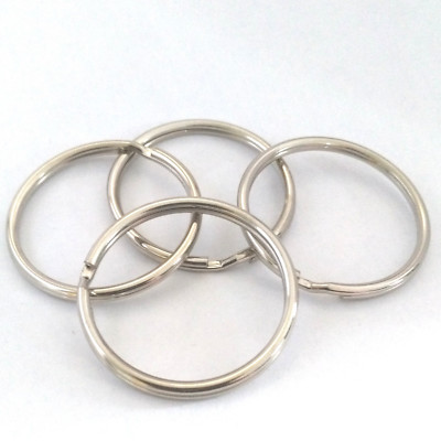 8er Set Doppel Brise Ringe 35mm Schlüsselanhänger Taschenschmuck Perlen Set