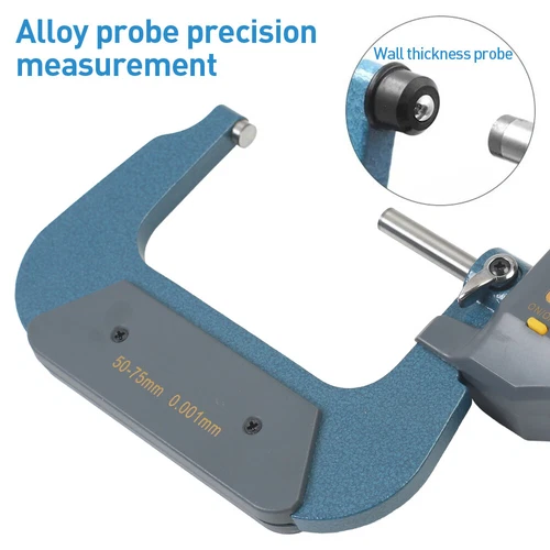 Micrometer Digital Micrometer 0-25/50/75/100 mm 0.001mm Electronic LCD Gauge - Picture 10 of 17