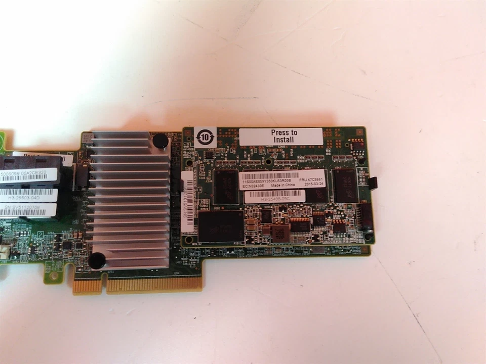 IBM 46C9111 SAS Raid Controller PCIe Card with 47C8661 - Image 4 of 4