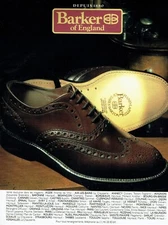  publicité Advertising 0722 1990  chaussures Barker of England  
