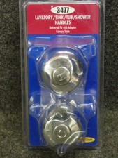 NOS Brass Craft CHROME LAVATORY / SINK / TUB HANDLES, UNIVERSAL FIT, SH3477