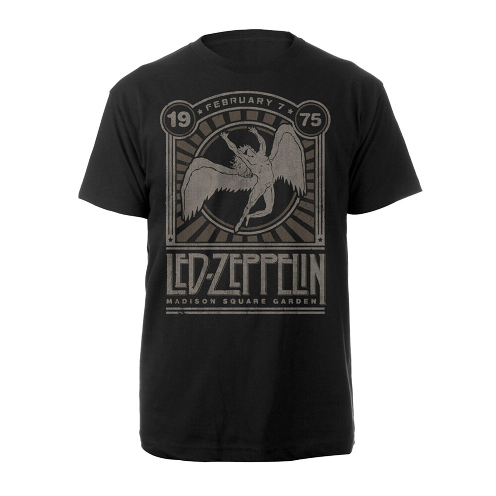 LED ZEPPELIN - MADISON SQUARE GARDEN 1975 BLACK T-Shirt XX-Large