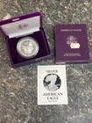 (1) 1989 S 1oz US American Silver Eagle $1 Dollar Proof Bullion Coin w/Box & COA