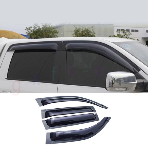 GrandWheel Co Smoke Tinted In-Channel Side Window Vent Visor Deflectors Rain Guards - Foto 9