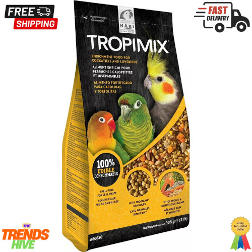Seeds Fruit Vegetables Vitamins Cockatiels & Lovebirds 2lb B