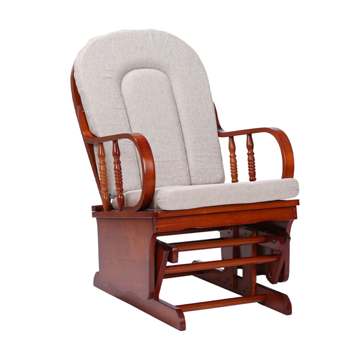 Dondolo Poltrona Sdraio Sedia Sdraio Imbottita Poltrona In Legno