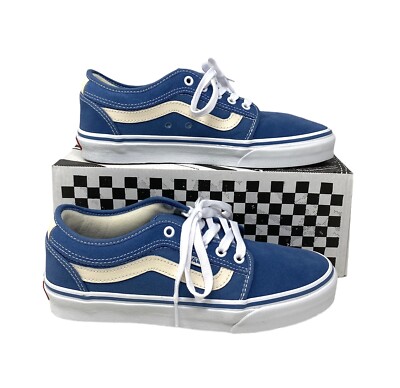 VANS Chukka Low Blue Suede Canvas Sidestripe Women display picture 3