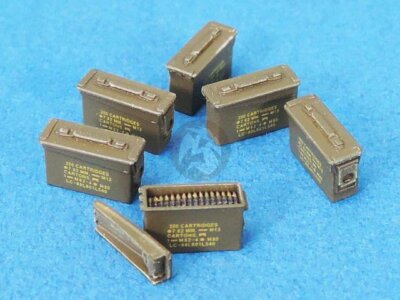 Legend 1/35 Modern .30 Cal Ammo Cans Set (27x Closed, 3x Open & 3 Belts) LF1373