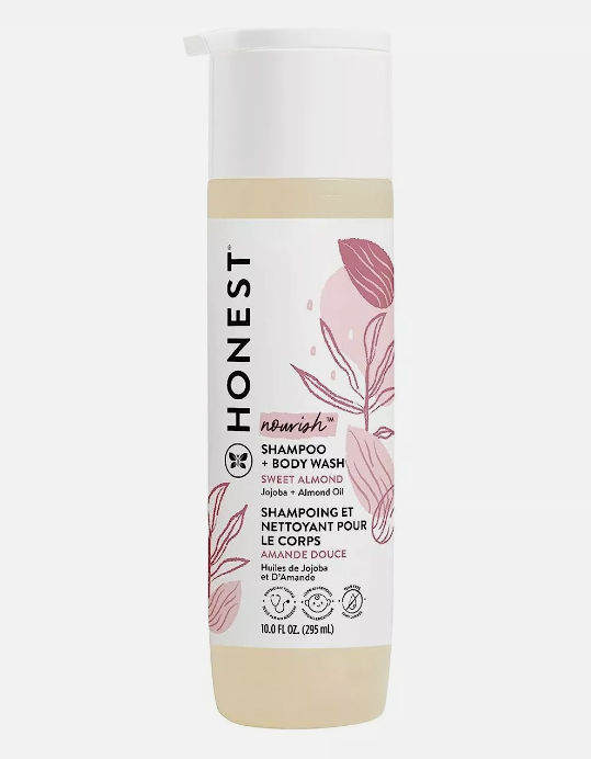 Honest Gently Nourishing Shampoo & Body Wash Sweet Almond 295ml -Jojoba + Almond