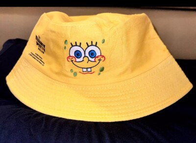 Spongebob X's Wendy's Krabby Patty Kollab Bucket Hat -One Size 